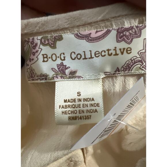 Vinatge B.O.G. Womens Viscose Embroidery Hi Cut Women Bodysuit Ivory Size Small - Picture 8 of 11